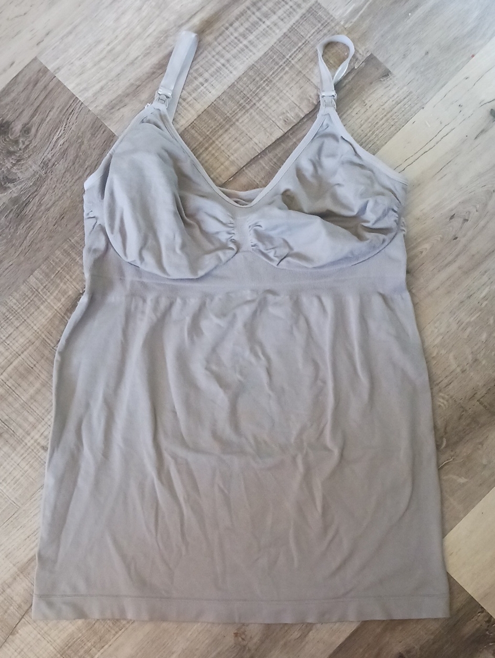 Kindred Bravely Light Gray Nursing Camisole with Built-In Support